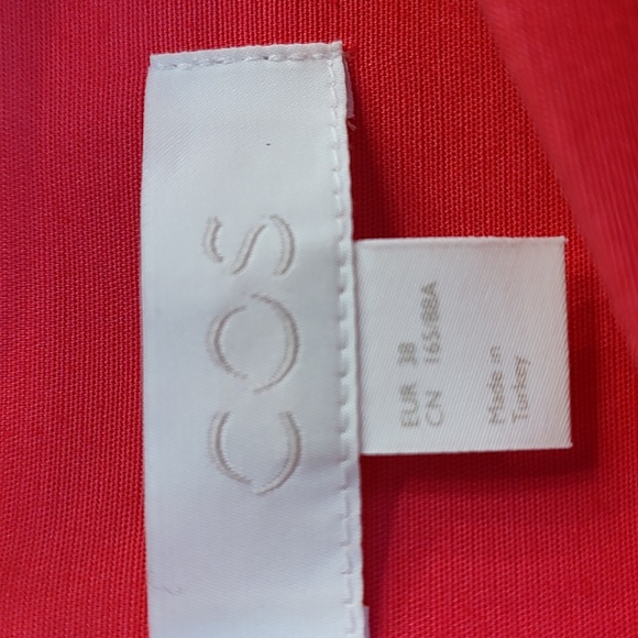 COS Pink Asymmetrical Hem Dress size 8 EU 38 - Picture 6 of 8